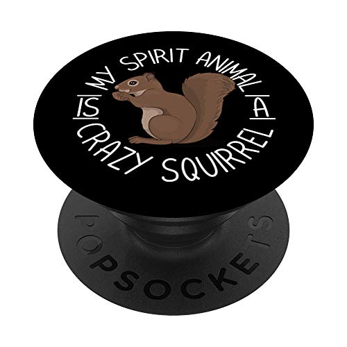 My Spirit Animal Is A Crazy Squirrel PopSockets PopGrip: Swappable Grip for Phones & Tablets