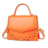 BIBDOO Mini Purses for Women Small Handbag Cute Crossbody Bag (Orange)