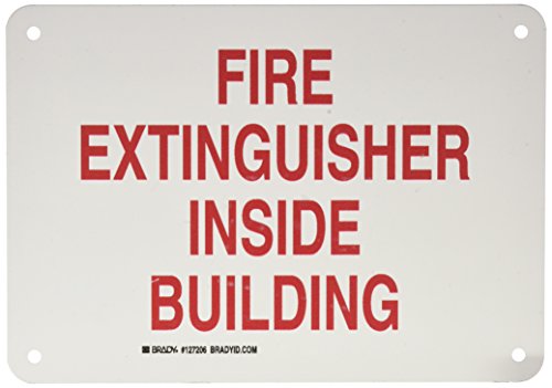 Panneau de sécurité incendie Brady 127206 haute résistance 17,8 x 25,4 cm