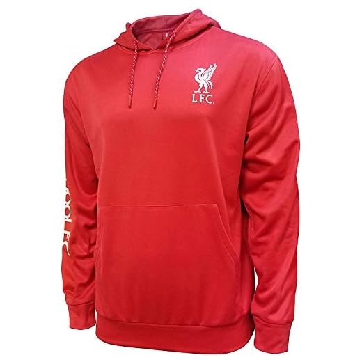 Icon Sports Men Liverpool Jacket Sweatshirt Officially Licensed Soccer Hoodie Ex-Large 018