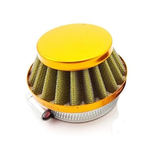 Filtre à air carburateur 44 mm couleur or pour moto pocket bike et mini dirt 47cc 49cc