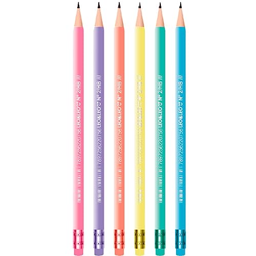 Lapis Grafite Preto HB Perolado Com Borracha na Ponta 72 Unid Leo e Leo