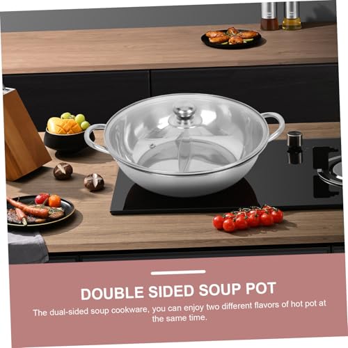 Marmite hot pot en acier inoxydable épaissi et durable