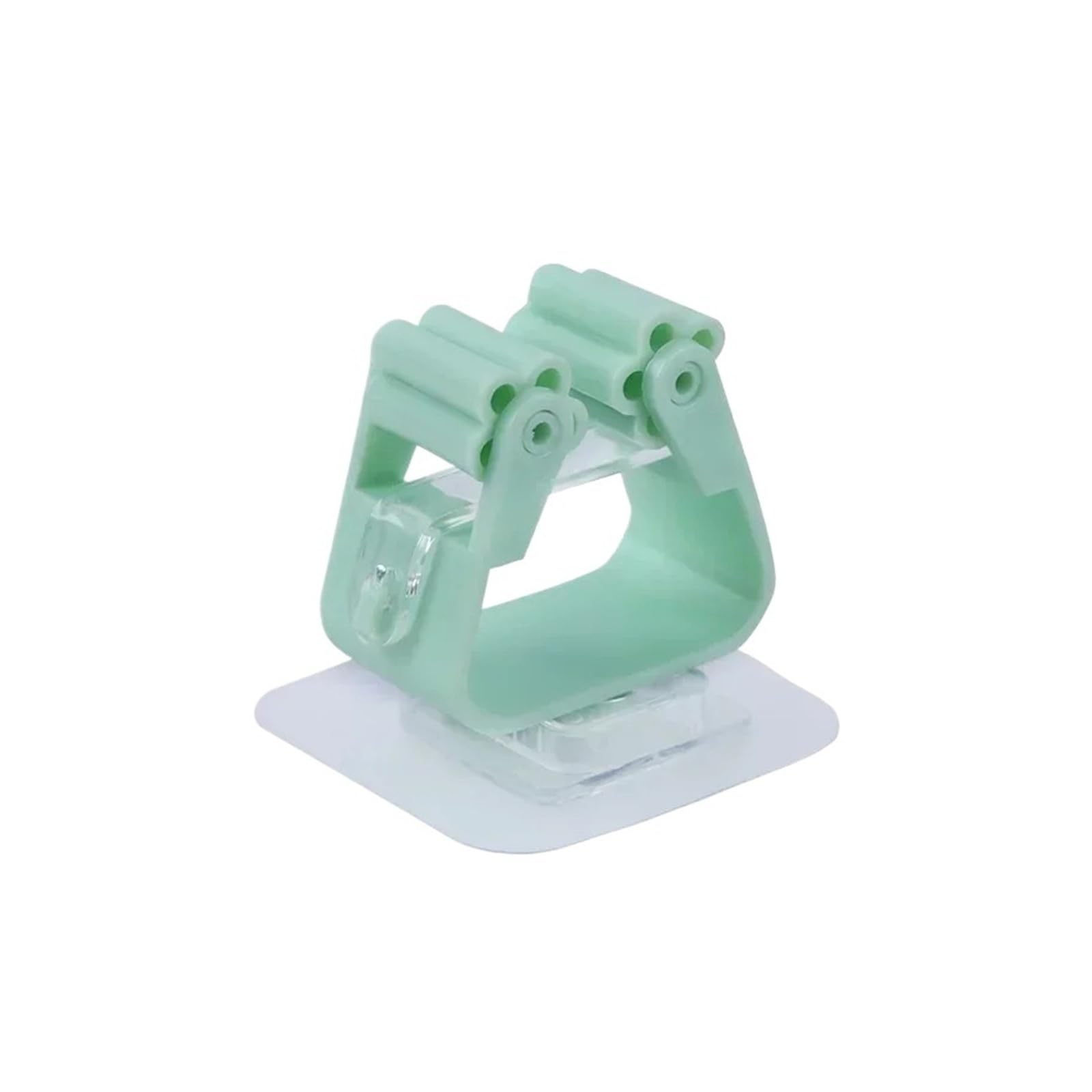 HRXEXSBAM Wall Mount Mop Broom Organizer, Suction Type Hanger Hooks for Home Bathroom Tool Storage(Green)