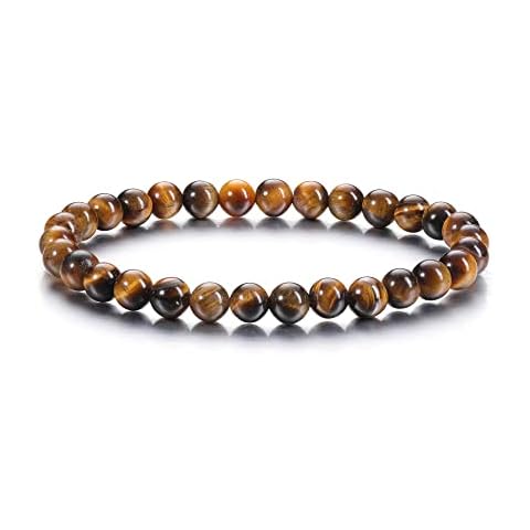 CrystalTears 6mm Tiger Eye Bracelet for Women Cover