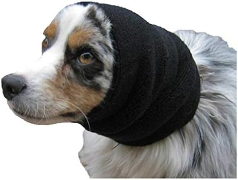 The Original Happy Hoodie for Dogs & Cats - Since 2008 - The Grooming and Force Drying Miracle Tool for Anxiety Relief & Calming Dogs (Large, Black)