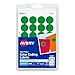 Avery Print/Write Self-Adhesive Removable Labels, 0.75 Inch Diameter, Green, 1008 per Pack (5463)