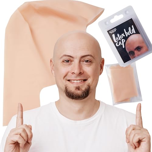 Spooktacular Creations Gorro Calvo de Halloween Gorro Calvo de Látex para Hombres...