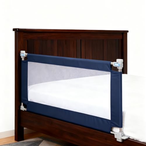 MHOMER Bed Rail for Toddlers-Toddler Bed Rails 2 Minutes Quick Assembly Foldable Bed Rails for Queen Bed, King, Full, Twin Size Bed, Baby Bed Rail Guard with Steady U-Shape Base 78.7",1 Side