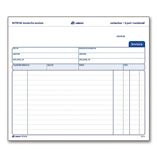 Adams Invoice For Services