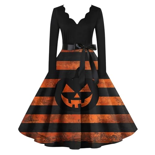 BDPORKAS Skeleton Costume Adult Women Hems Spring Below The Knee Womens Dance Casual Cotton Hide Belly Skirts Black 5XL