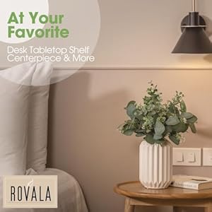   Artificial-Eucalyptus-Decor-in-White-Ceramic-Vase-Realistic-Faux-Plants-Indoor-Tabletop-Fake-Potted-Plants-for-Bedroom-Decor-Small-Fake-Plants-for-Desk-Office-Fake-Plants-for-Bathroom-Shelves