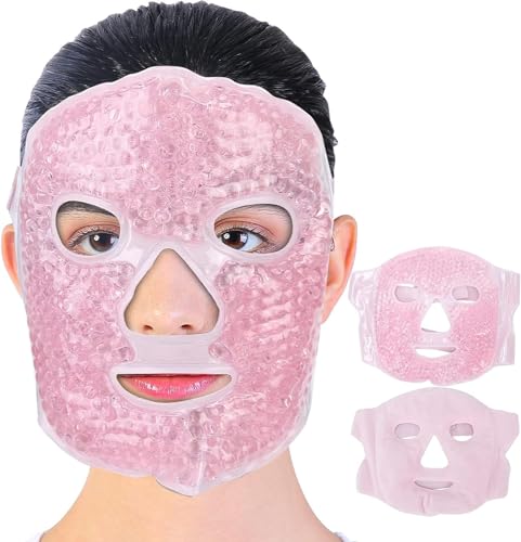Cooling Face Mask, Women Ice Mask for Face, Reusable Ice Face Mask, Facial Care, Suitable for Reducing Facial Swelling/Dark Circles/Swelling/Facial Relaxation/Reduce Eye Bags/Headache - Image 7