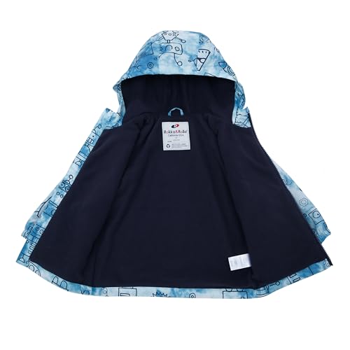 Image of Rokka&Rolla Toddler Boys' Water-Resistant Fleece Lined Windbreaker Transitional Jacket