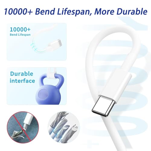 Image of iPad Fast Charger,iPad Pro Charger Fast Charging USB C Wall Chargers Block Plug & Type C USB C to C Cable Cord for iPad Pro 13 /12.9 /11 inch,iPad Air 13 /11inch 5th /4th,iPad mini 6 /A17 Pro,iPad 10 /A16