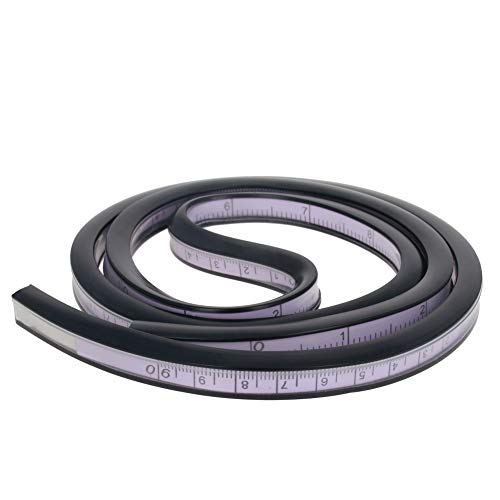 Utoolmart カーブルーラー 曲線ルーラー クラフト 定規 テープ メジャー DIYソーイング用品 カーブ定規 プラスチックファッションルーラー フォームカーブ フレンチカーブ 測定 プラスチック製 フレキシブルカーブルーラー 図面測定ツール ソフトプラスチックテープ メジャールーラー 90cm 1pcs