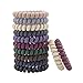 Produktbild AllRing 10 Stück Telefonkabel haargummi Elastisch Farbe Haarband, Spirale Telefonkabel Anti Spliss Zopfgummi Fitness Haarband Spiral Haargummi Haarschmuck für Damen und Mädchen Geschenk (Farbe 2)