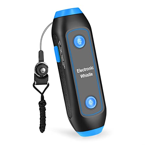 Domary Apito Eletrônico Portátil Apito Elétrico com Cordão SOS Light Lanterna para Treinadores Árbit