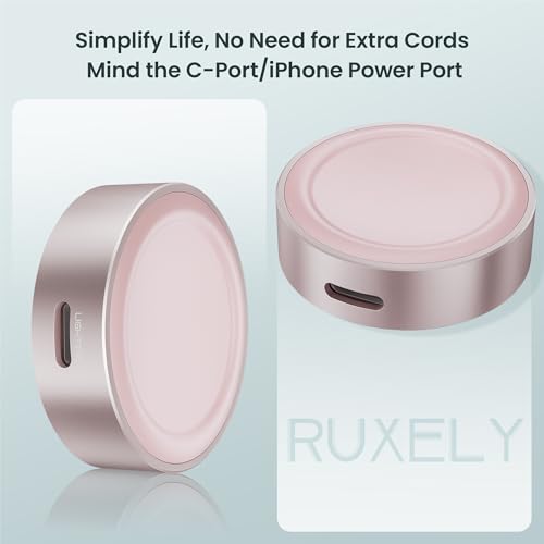Image of Ruxely Magnetic Charger 5W for Apple Watch,Portable Wireless Fast iWatch Charger Adapter with USB C & iPhone Power Port,Short Apple Watch Charging Cable for iWatch Series 11 10 9 8,Ultra 3,42 /46 /44mm