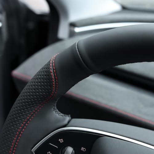 MEWANT Stitch On Steering Wheel Cover for Tesla Model 3 Tesla Model Y by MEWANT - Used condition - Image 5