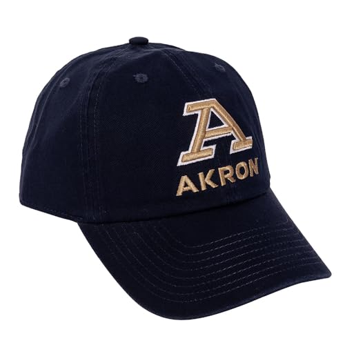 Desert Cactus University of Akron Baseball Hat UA Zips Brimmed Embroidered Hats Cap Adjustable Cloth Strap Adult Blue