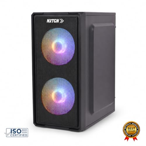 Image of NXTGN Radient Core i7 6th Gen Gaming /Editing Desktop PC | Core i7-6700 | 16GB DDR4 RAM | 512GB M.2 SSD | 5G WiFi & Bluetooth | HDMI, VGA, Ethernet | Windows 11 Pro & Office 2021 | 3 Years Warranty