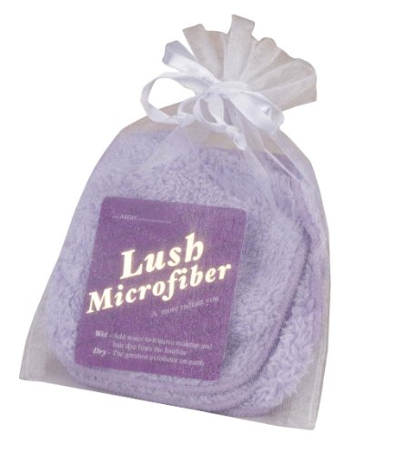 Hollywood Face Lush Microfiber 4"x4" Mini Cloths in Organza Bags (Lilac) (Three 3-Peice Sets)