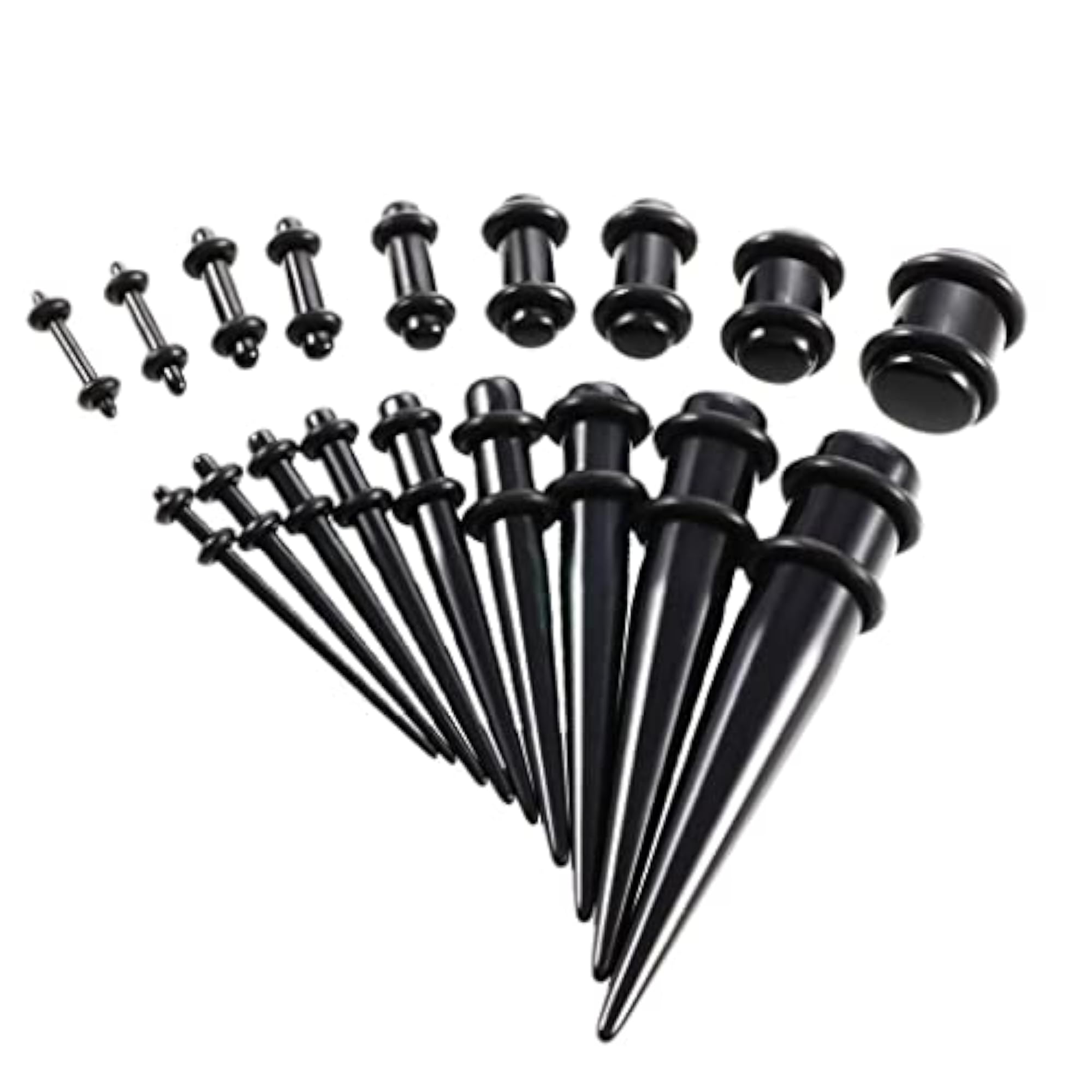 18 Pieces Ear Gauges Stretching Kit, Body Piercing