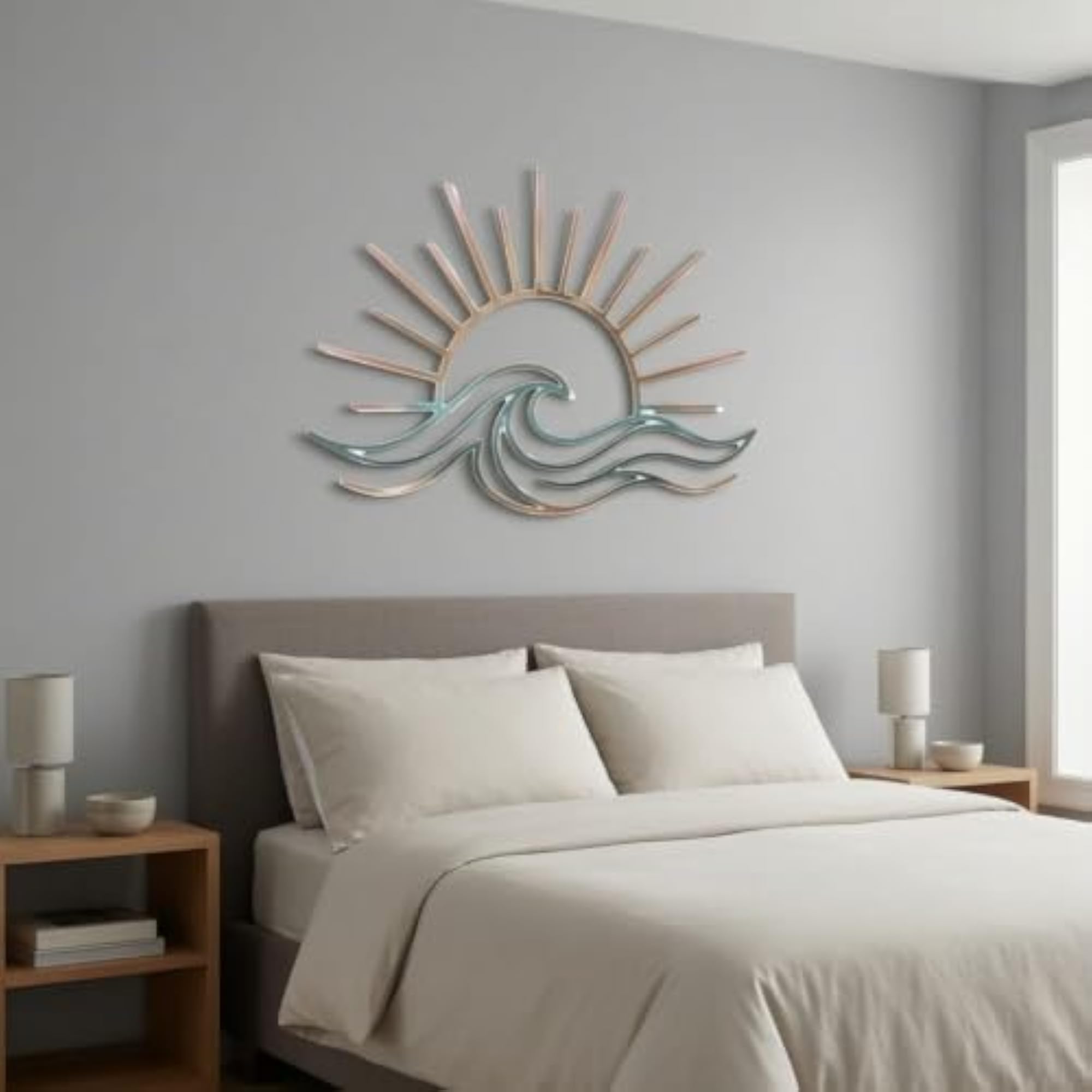 Hollow-out Metal Wall Decor, Easy to Install