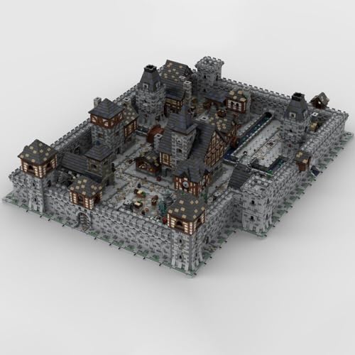 ZITIANYOUBUILD Combinaciones individuales de ciudad del castillo medieval con 52 módulos 48241 piezas MOC para mayores de 18 años