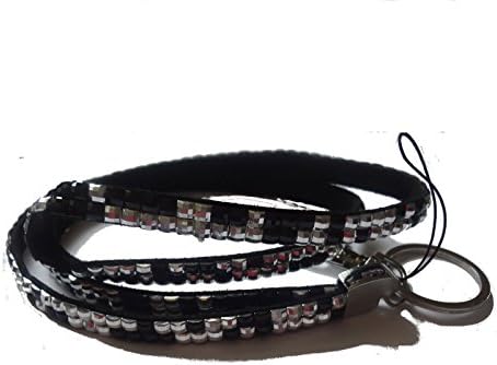 Infinity UK Lanyard Neck Strap ID Card Badge Holder Rhinestone Crystal cardholder (Black) Credit/Oyster Cards Identity Cruise. NHS Office Staff. Sparkly. Bling Colleague and Teacher Gifts