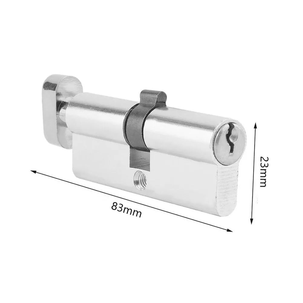 Cerradura de cilindro europeo 83 + 3 con kit de llaves, protección contra ganzúas for puerta con del pulgar