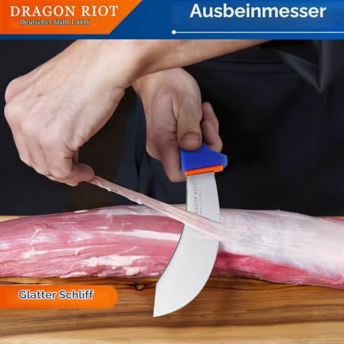 DRAGON RIOT Ausbeinmesser Flexibel, Fleischmesser extrem Scharf – Ansicht 2