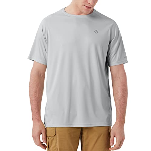 Image of NAVISKIN Men's Rash Guard Shirts Swim Shirts UPF 50+ UV Sun Protection Long Sleeve Shirts Lightweight Quick Dry