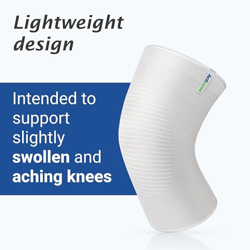 Image of Actimove Everyday Supports Mild Knee Support - Mild Support, Lightweight, Easy to Apply for Slightly Swollen and Aching Knees - White, X-Large