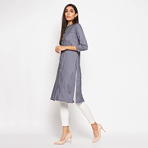 Image of CAMEY Women Striped Cotton Dress