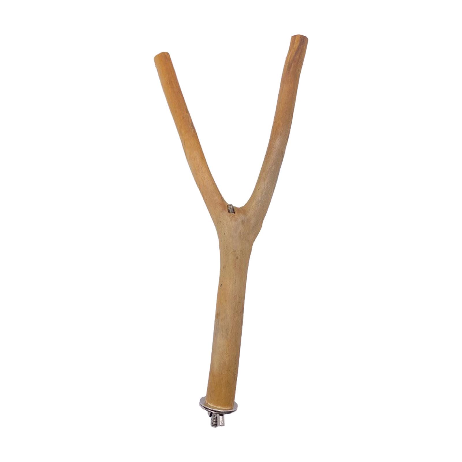 Wooden Bird Perches Pet Bird Toys for Macaws Parakeets and Other Small Birds Forked-image-8