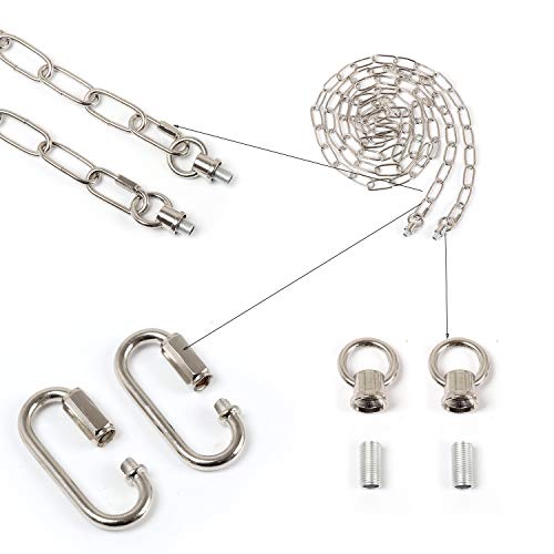 Image of Giluta Pendant Light Fixture Chain Heavy Duty 15 Feet Chandelier Chain Hanging Chain for Fruit Basket Lantern Plant Supports to 65 lbs Maximum Weight