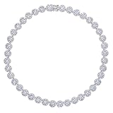 WZPKJH Collar de Gargantilla de moissanite de Oro de 18k, Moissanite de la Mejor colección, Regalo para él