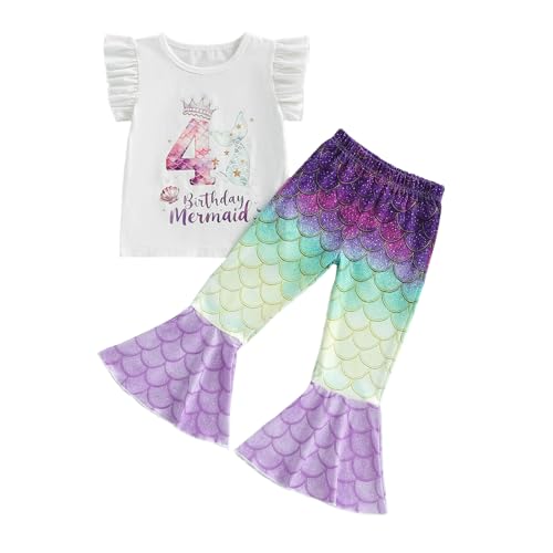 Ropa de cumpleaños para niñas conjunto de 2 piezas con corona el regalo perfecto