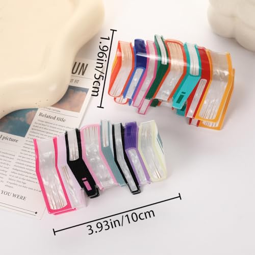Addlotlot 243 2 Pcs Book Hair Claw Clips Pink Book Shape Hair Claw Clip Hair Grip Clip Book Shape Hair Grip Acetate Hair Clips Teacher Hair Jaw Barrettes Medium Teacher Cute Hair Accessories thumb #1
