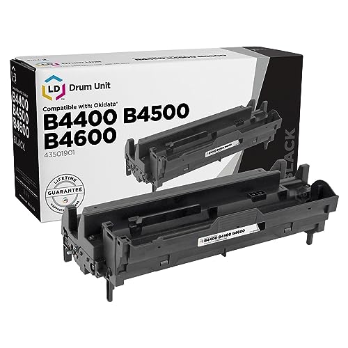 LD Products Compatible Laser Drum Unit Replacement Okidata 43501901 (Single Black Drum) Compatible with the Following Okidata Printer Model B Series B4400