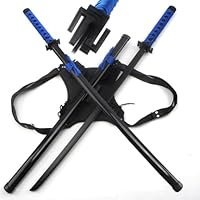 Amazon.co.jp: 【Azuiblc】日本刀 刀2本＋背掛け 木製 75cm 子供