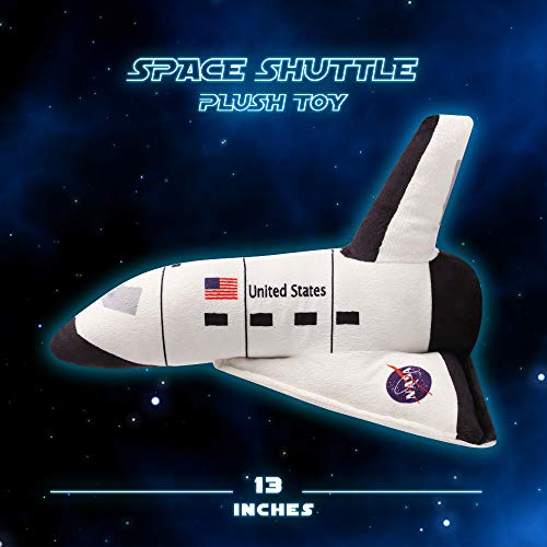 Dazmers 10” Stuffed Space Shuttle and Astronaut Plush Soft and Cuddly Plush Space Shuttle Toy for Kids –Birthday Gift for Boys Girls, Toddlers Pretend Role Play - Thumbnail 3