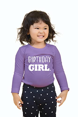 Image of Birthday Girl Shirt Toddler T-Shirt Kid Birthday Party Outfit Tee Gift for Girls 1st 2nd 3rd 4th 5th 6th 7th 8th Tops