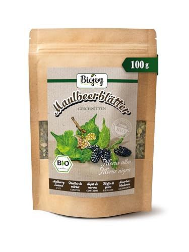 Biojoy Té de hojas de morera BÍO (100 g), secas y cortadas (Morus alba, Morus nigra)
