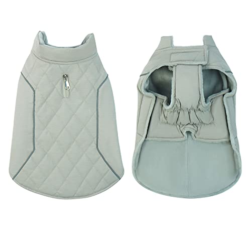 Lelepet Dog Winter Jacket, Dog Cold Weather Coat With Fleece Lining, Reflective Windproof Dog Vest, Reversible Dog Apparel For Small Medium Large Dogs, Warm Cozy Dog Winter Clothes #TOP1