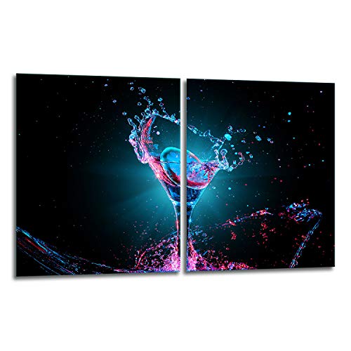 TMK - Plaque de protection universelle pour plaque de cuisson 2 x 40 x 52 cm 2 pieces Pour plaques de cuisson Protection contre les éclaboussures Planche a découper en verre trempé Décoration Moderne Cover