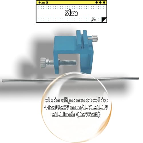 Image of 08-0048 Motorcycle Chain Alignment Tool, Aluminum Sprocket Chain Adjustment Tool, Universal Quick and Accurate Motorcycle Chain Alignment Tool, Motorcycle Repair Parts Tool, All Terrain Vehicle Tools