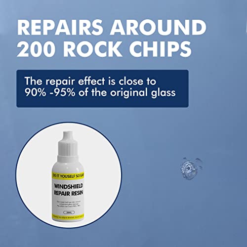 Windshield Repair Resin, Car Windshield Crack Repairs Liquid, Automotive Glass Repair Fluid Quick Fix for Chips, Cracks, Star-Shaped Crack - Image 3